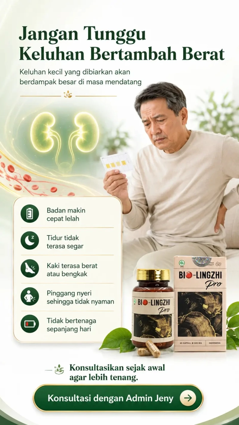 Keluhan kecil yang dibiarkan bisa berdampak di masa mendatang: badan makin cepat lelah, tidur tidak terasa segar, kaki terasa berat atau bengkak, pinggang nyeri, dan tidak bertenaga sepanjang hari.